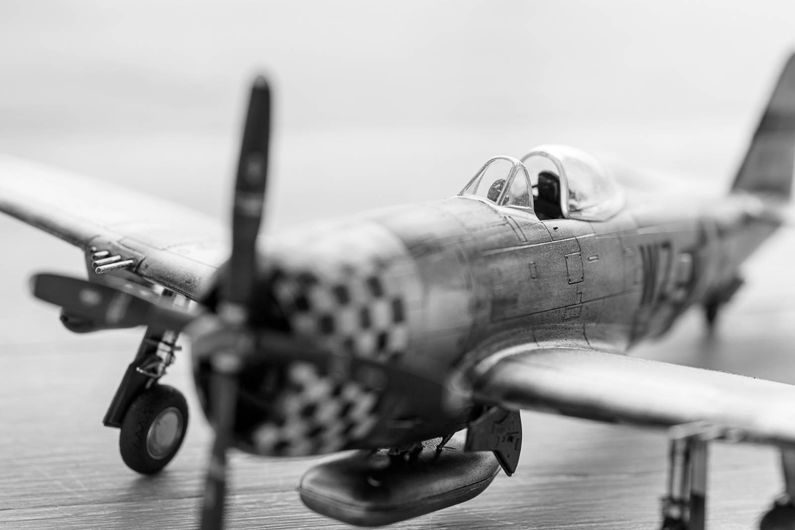 A model propeller aircraft